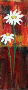 Daisy 2, 3 X 12, Acrylic on Canvas